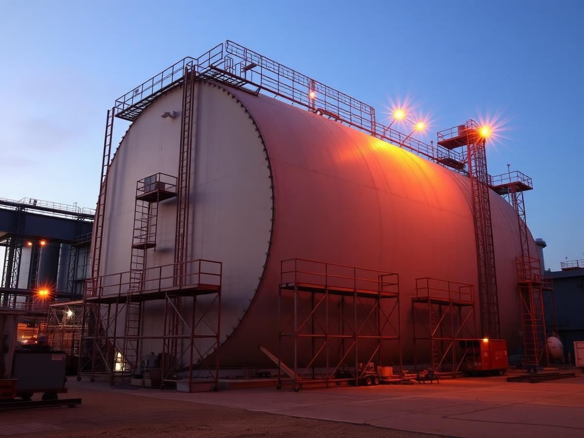 Ship Canal storage tank exterior overcoat