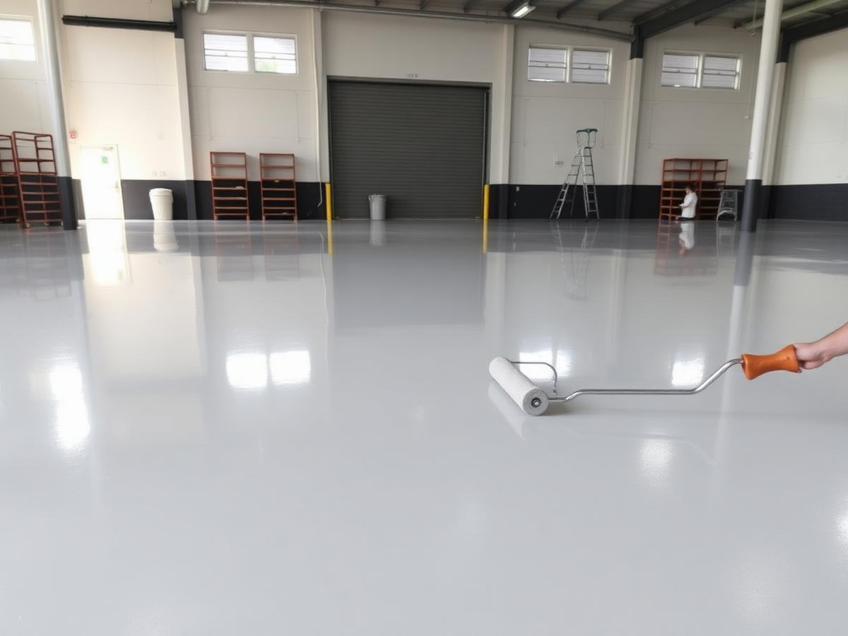 Cold-storage distribution center floor